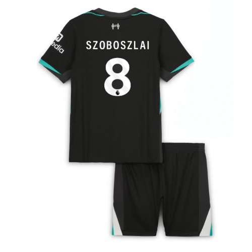 Liverpool Dominik Szoboszlai #8 Gostujuci Dres za djecu 2024-25 Kratak Rukav (+ Kratke hlače)